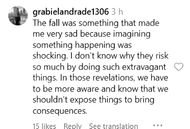 Fan reaction to the fall ( Image via Instagram / @lelepons )